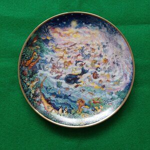Franklin Mint Porcelain Plate "In The Beginning" by Bill Bell
